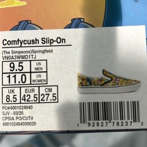 Vans the Simpson collection 2020 mens size 9.5 womens 11